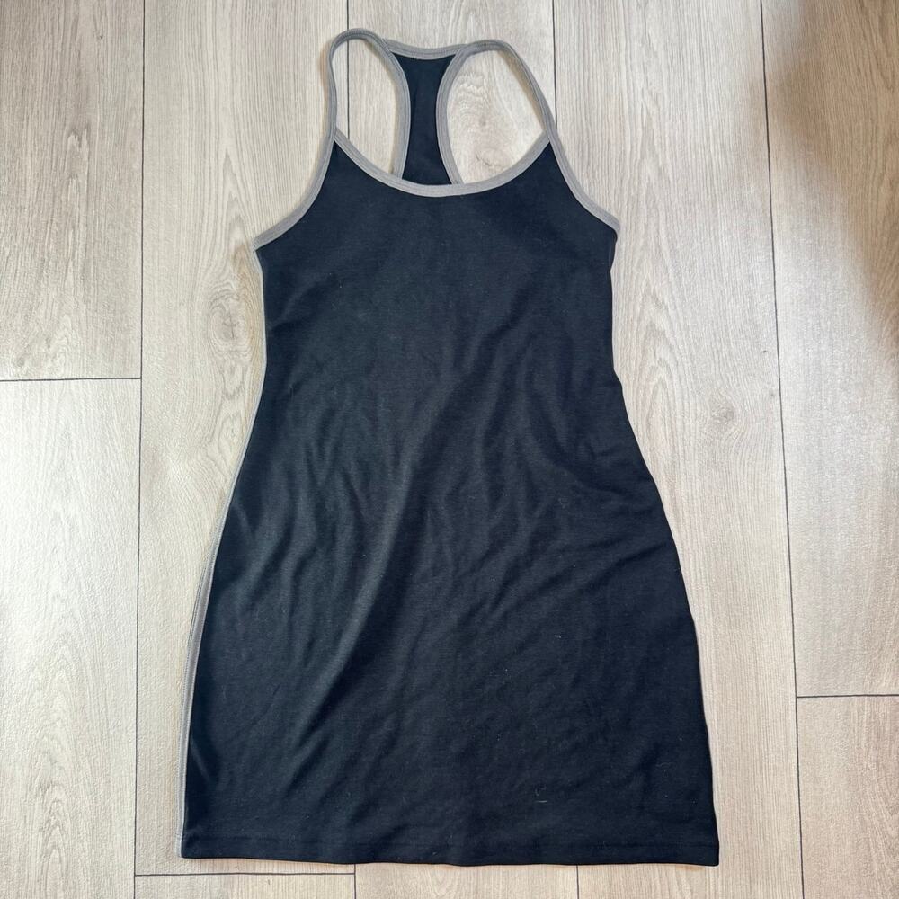 AMERICAN EAGLE x Maddie & Kenzie Ziegler Black Grey Racerback Mini Dress Small